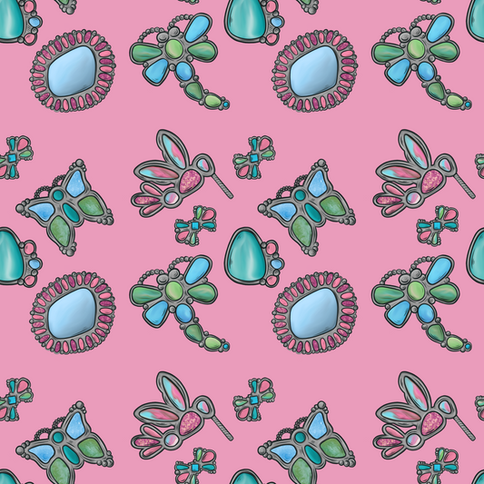 Colorful Cowgirl Club - PNG & Seamless Pattern