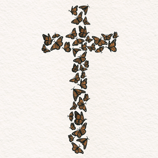 Butterfly Cross - PNG File