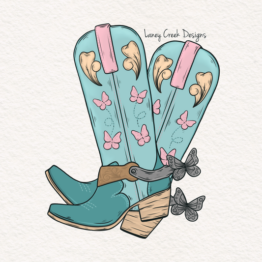 Butterfly Boots - PNG File